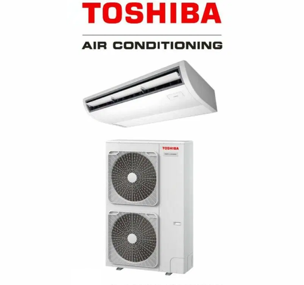 Toshiba 12.5kW Super Digital Inverter Under Ceiling R32 Single Phase RAV-GM1401CTP-A/RAV-GP1401ATP-A - Wired Controller RBC-AMS55E-ES Included