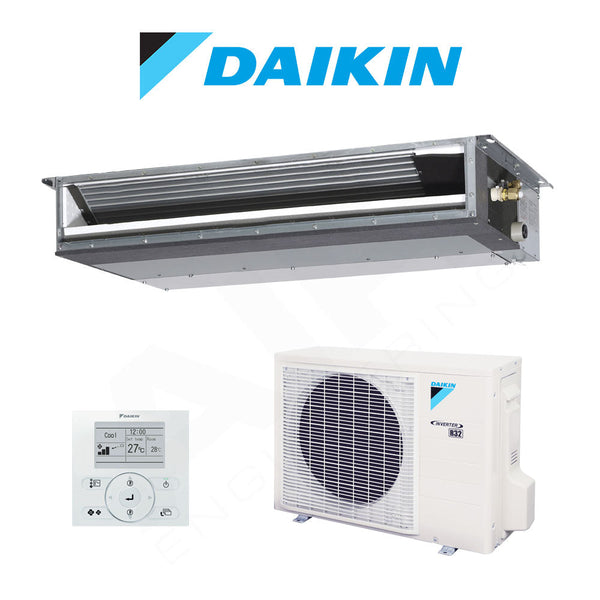 Daikin 7.1kW Bulkhead R32 Single Phase FDYBA71A-G2V  - Wired Controller BRC1E63 Included